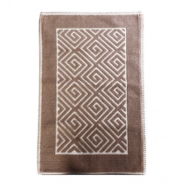 Χαλί Polycotton Labyrinth Brown ESPIEL 140x200εκ. LAX221