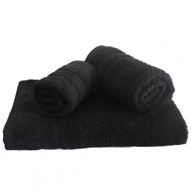 Πετσέτα Μπάνιου 75x145εκ. 500gr/m2 Sena Black 24home