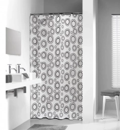 Κουρτίνα Μπάνιου Πλαστική 180x200εκ. Grey Circolo Sealskin 210781300