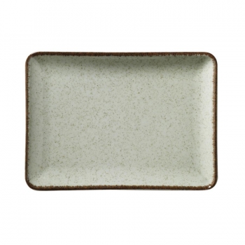 Πιατέλα Σερβιρίσματος Πορσελάνης Green Tan Kutahya 27x20εκ. KXOD34027