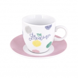 Σετ 6τμχ Φλυτζάνια Καφέ Πορσελάνης 90ml The Dreamer Max Home BBDG082080