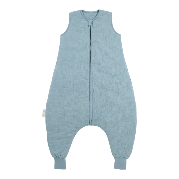 Υπνόσακος Βαμβακερός Με Ποδαράκια 2.0Tog 18-36 Μηνών/86-98εκ. Muslin Jeans Blue Meyco MEY-247.000.78.05