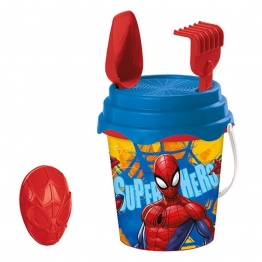 Κουβαδάκι Με Αξεσουάρ Σετ 5τμχ Φ17εκ. Spiderman 42-2979