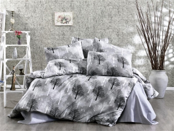 Σετ Σεντόνια Polycotton King 240x270εκ. Forest 312 Grey Dimcol