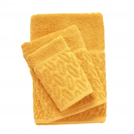 Σετ Πετσέτες 3τμχ Polycotton Best 0784 Ώχρα Das Home