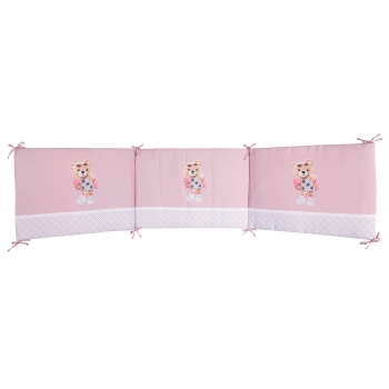 Πάντα Κούνιας Microfiber 45x195εκ. Essential Baby 8843 Ροζ-Μπεζ Greenwich Polo Club