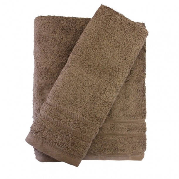 Σετ πετσέτες 2τμχ 500gr/m2 Sena Brown 24home	
