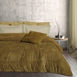 Κουβερτοπάπλωμα Fleece-Sherpa Υπέρδιπλο 220x240εκ. Blankets 1180 Λαδί Das Home