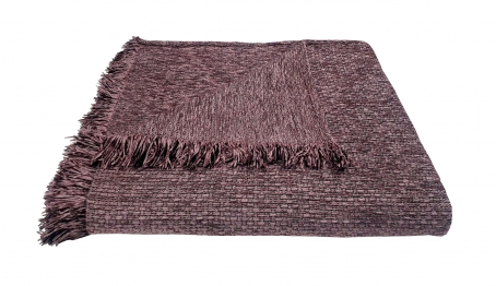 Ριχτάρι Acrylic-Polycotton Διθέσιος 180x240εκ. Σενίλ Ψάθα Lilac Komvos Home 7045529-8