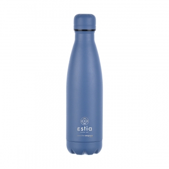 Θερμός-Μπουκάλι Ανοξείδωτο Flask Lite Save The Aegean Denim Blue Estia 500ml-7x7x26,6εκ. 01-18009