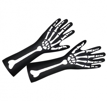 Ζεύγος Γάντια Σκελετός Μακριά 38εκ. CARNAVALista 3-2384