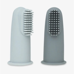 Σετ Οδοντόβουρτσες Δαχτύλου Σιλικόνης Navy Blue Minene 11310007930OS