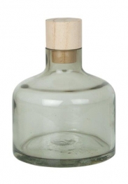 Διακοσμητικό Μπουκάλι Γυάλινο-Ξύλινο Gallery S&P