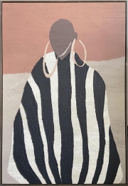 Πίνακας Καμβάς Με Πλαίσιο Ανδρική Φιγούρα Μπεζ-Καφέ-Εκρού 82,6x122,6εκ. ESTHETI 755-12267