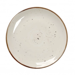 Πιάτο Ρηχό Πορσελάνης Terra Cream ESPIEL 24,5εκ. TLK102K6