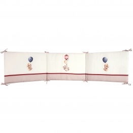 Πάντα Κούνιας Microfiber 45x195εκ. Essential Baby 8850 Μπεζ-Μπορντώ-Ώχρα Greenwich Polo Club