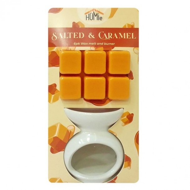 Αρωματιστής Με Wax Melt 6 Κύβοι Salted Caramel Homie 22-3039