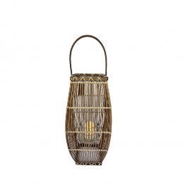 Φανάρι Bamboo Με Δοχείο Για Ρεσώ ESPIEL 11x16x36εκ. NAF115