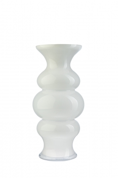 Βάζο Χειροποίητο Γυάλινο Λευκό 19,2x40εκ. Zen Collection 24.32.49834