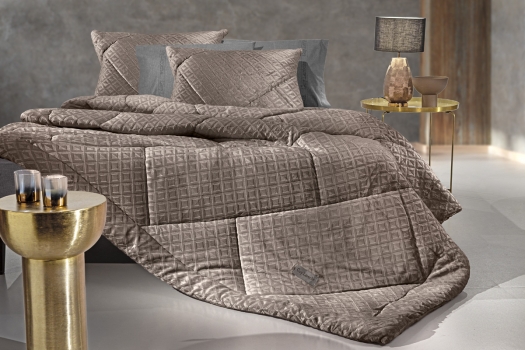 Κουβερτοπάπλωμα Ultrasoft 2 Όψεων Μονό 160x240εκ. Profile Cocoa Guy Laroche