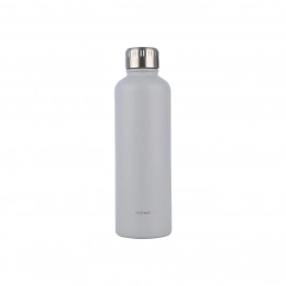 Θερμός-Μπουκάλι Ανοξείδωτο Flask Homely Pebble Gray 500ml-7x7x23εκ. Estia 01-32562