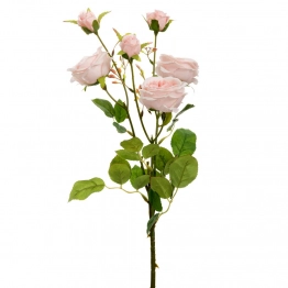 Κλαδί Με 6 Τριαντάφυλλα Ροζ 66εκ. iliadis 89815