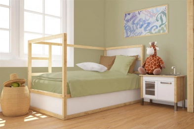 Παπλωματοθήκη Βαμβακερή Κούνιας 120x160εκ. Solid 504 Olive DimCol