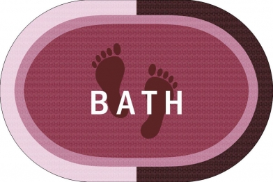 Ταπέτο Μπάνιου Αντιολισθητικό Polyester 50x70εκ. Bath Rotten Apple DimCol