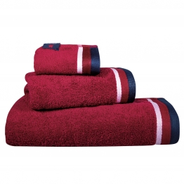 Σετ Πετσέτες 3τμχ Βαμβακερές Essential 3061 Μπορντώ Greenwich Polo Club