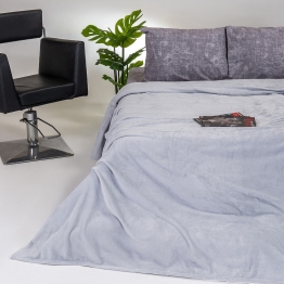Κουβέρτα Flannel Υπέρδιπλη 220x240εκ. Tokyo Light Grey Melinen 20001924