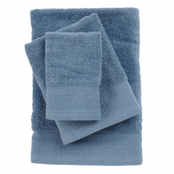 Σετ Πετσέτες 3τμχ Βαμβακερές Best 0837 Blue Das Home