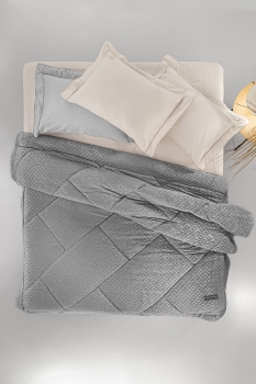 Κουβερτοπάπλωμα Ultrasoft 2 Όψεων King 260x240εκ. Profile Grey Guy Laroche