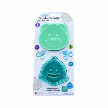 Σετ 2τμχ Κόπτης Sandwich Cutters Bear/Shark Melii MEL24080