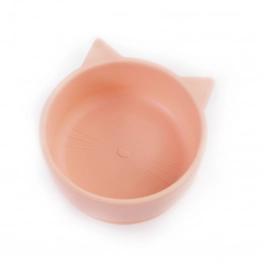 Μπωλ Σιλικόνης Με Βεντούζα Γατούλα Honey Peach 12x11,5x5,7εκ.-350ml babywise SLW024