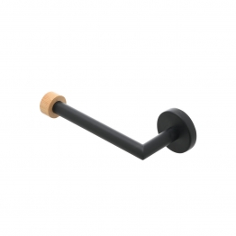 Χαρτοθήκη Επιτοίχια Μεταλλική-Bamboo Essentials Μαύρη Estia 18,3x5,3x7,2εκ. 02-14766