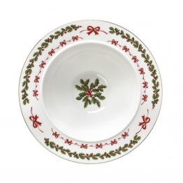 Χριστουγεννιάτικη Σαλατιέρα Πορσελάνης Οβάλ 23εκ. Noel CRYSPO TRIO 06.243.11