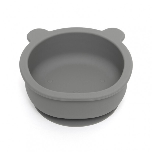 Μπωλ Σιλικόνης Με Βεντούζα Bear Pewter Green 12x11x5εκ. Petit Monkey PTM-SB2