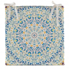 Μαξιλάρι Καρέκλας Αδιάβροχο Polyester Mandala 40x40εκ. MSA 20-19-548