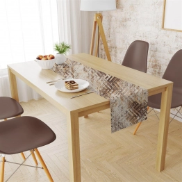 Runner Αλέκιαστο Polycotton 40x180εκ. Skid Marks 472 Beige DimCol