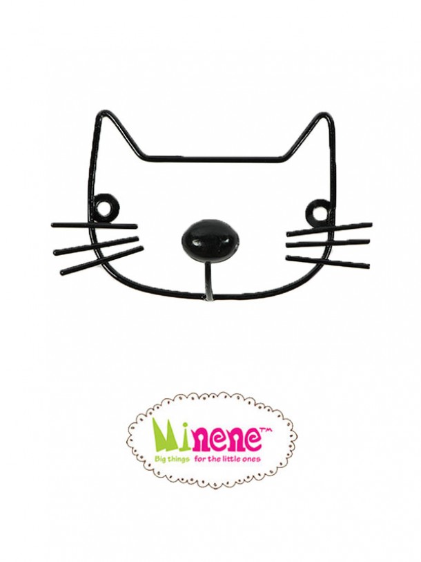 Κρεμάστρα Τοίχου Μεταλλική Γάτα Minene 18316011190OS