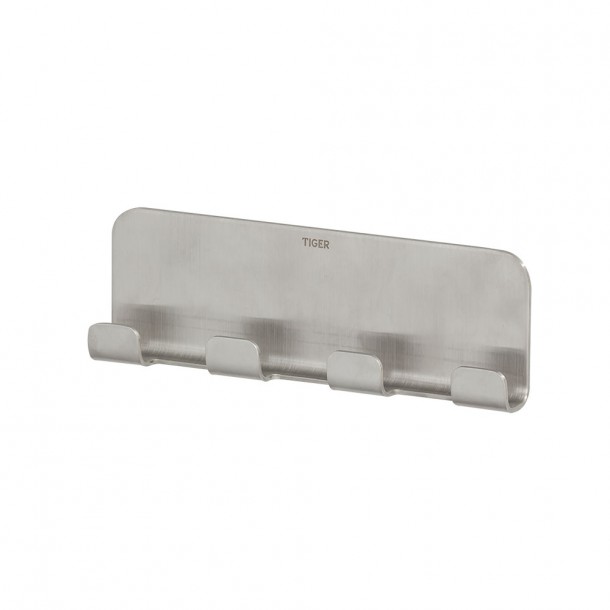 Κρεμάστρα 4 Θέσεων Ανοξείδωτη Inox 15,5x2x4,9εκ. Tiger Colar 1314730946