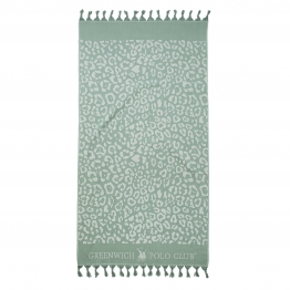 Πετσέτα Θαλάσσης-Παρεό Βαμβακερή 90x170εκ. Essential 3790 Πράσινη Greenwich Polo Club