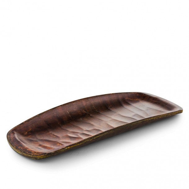 Πιατέλα Σερβιρίσματος Γόνδολα Μελαμίνης Chestnut Hybrid ESPIEL 40,5x16,5x3,5εκ. HWD785K36-6