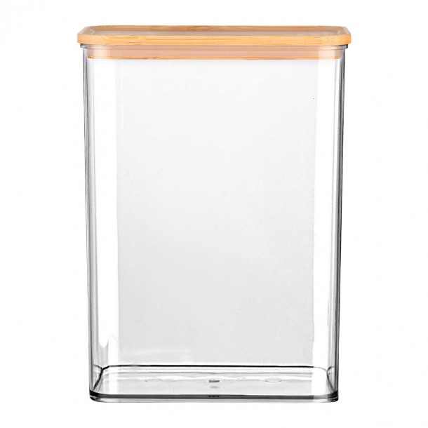 Δοχείο Αποθήκευσης Πλαστικό-Bamboo Essentials Estia 2500ml-16.5x9,8x22,5εκ. 01-24246