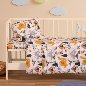 Σετ Σεντόνια Βαμβακερά Κούνιας 120x170εκ. Explorer Blue Baby Line Melinen 20004399