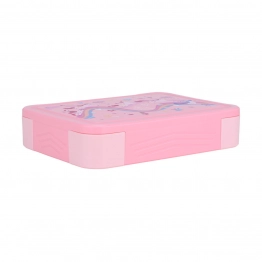 Φαγητοδοχείο Παιδικό 5 Θέσεων Πλαστικό Με Πιρούνι & Κουτάλι 1330ml-22,8x16,8x4,5εκ. Rainbow Dreams Save The Aegean Estia 01-34344