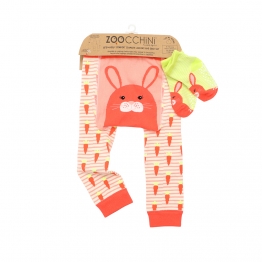 Σετ Παντελόνι & Κάλτσες Grip Easy Crawler Bunny 12-18 Μηνών Zoocchini ZOO12515-12m-18m