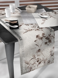 Runner Αλέκιαστο 2 Όψεων Polyester 2042 Stone Laser Cut 40x160εκ. Saint Clair