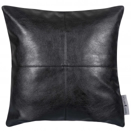 Διακοσμητικό Μαξιλάρι Faux Leather 45x45εκ. Essential 3983 Black Greenwich Polo Club