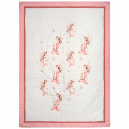 Κουβερλί 2 Όψεων Microfiber Κούνιας 110x150εκ. Essential Baby 8853 Γκρι-Ροζ Greenwich Polo Club
